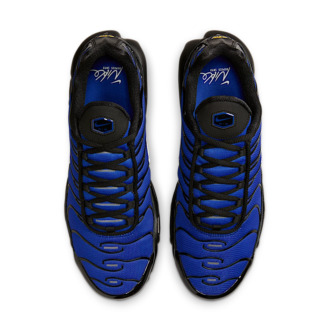 Nike Air Max Plus Premium Black Racer Blue, Black/Phantom/Racer Blue (FQ7331-001)