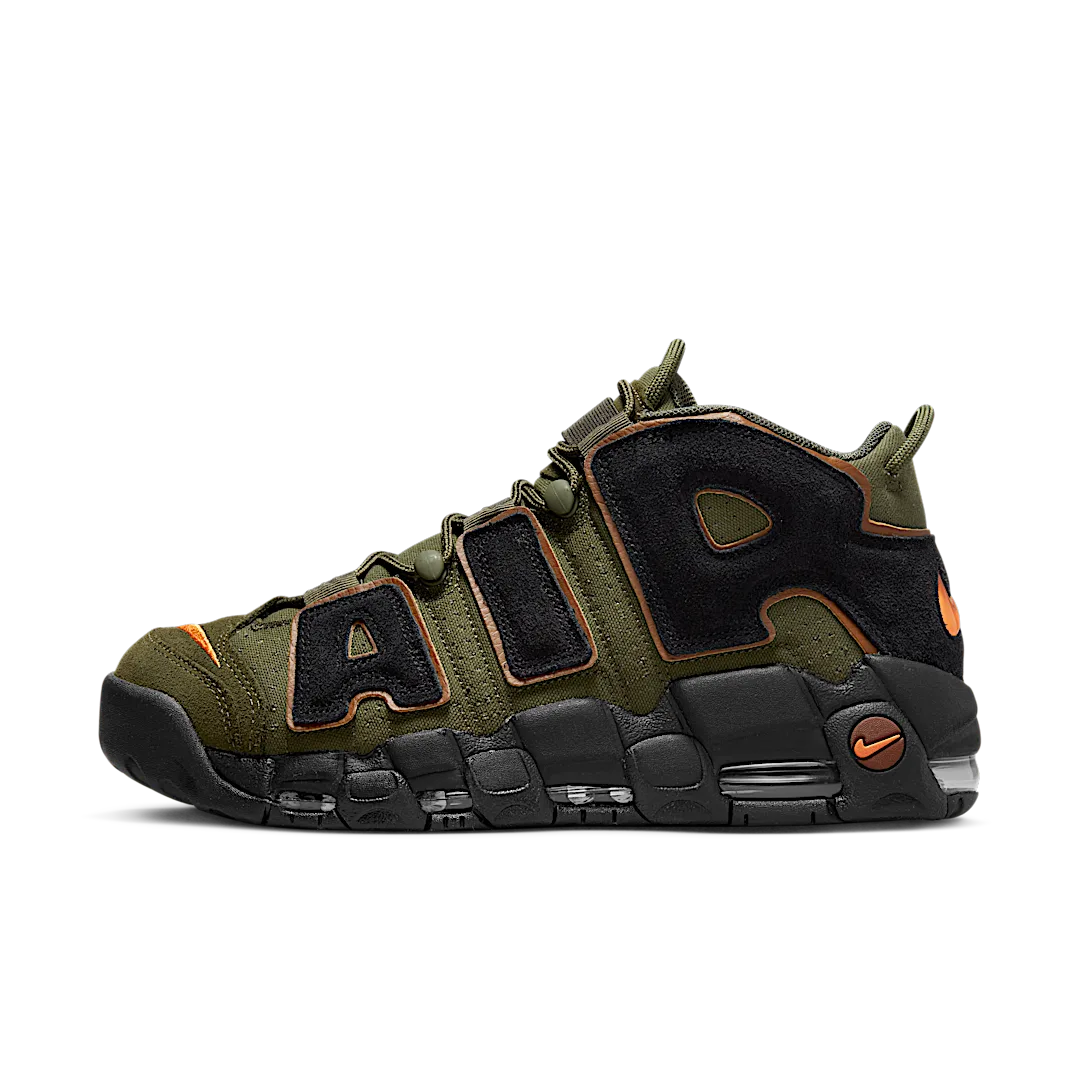 Nike Air More Uptempo 96 Cargo Khaki Alpha Orange, Cargo Khaki/Black-Pecan-Alpha Orange (DX2669-300)