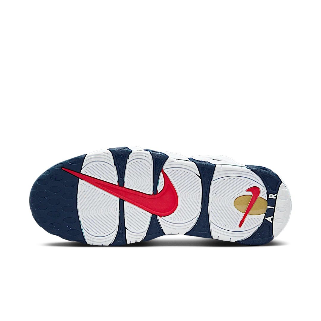 Nike Air More Uptempo 96 Olympic (2024), White/Midnight Navy/Metallic Gold/University Red (FQ8182-100)