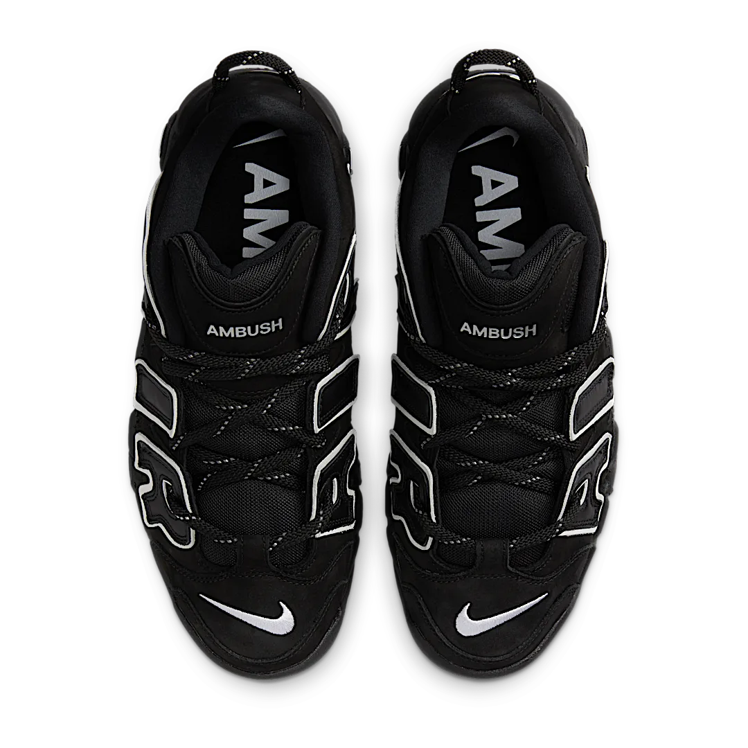 Nike Air More Uptempo Low AMBUSH Black, Black/White/Black (FB1299-001)