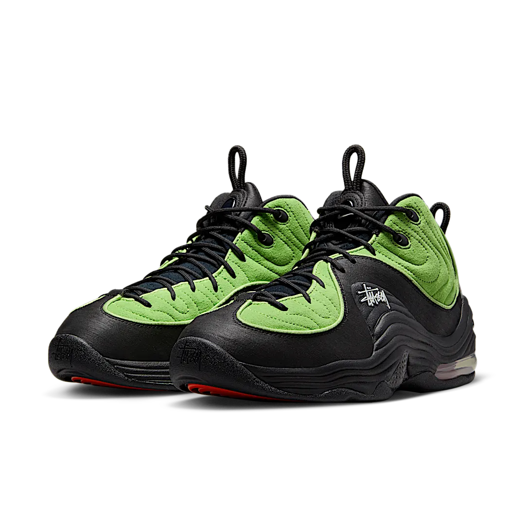 Nike Air Penny 2 Stussy Vivid Green Black, Black/Green-White (DX6933-300)