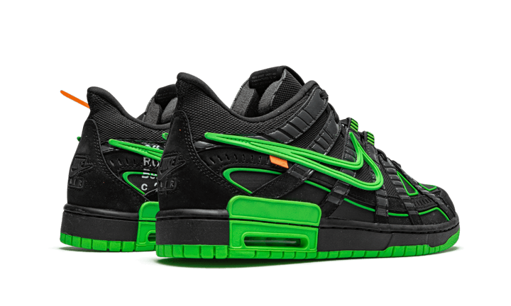 Nike Air Rubber Dunk Off-White Green Strike, Black/White-Green Strike (CU6015-001)