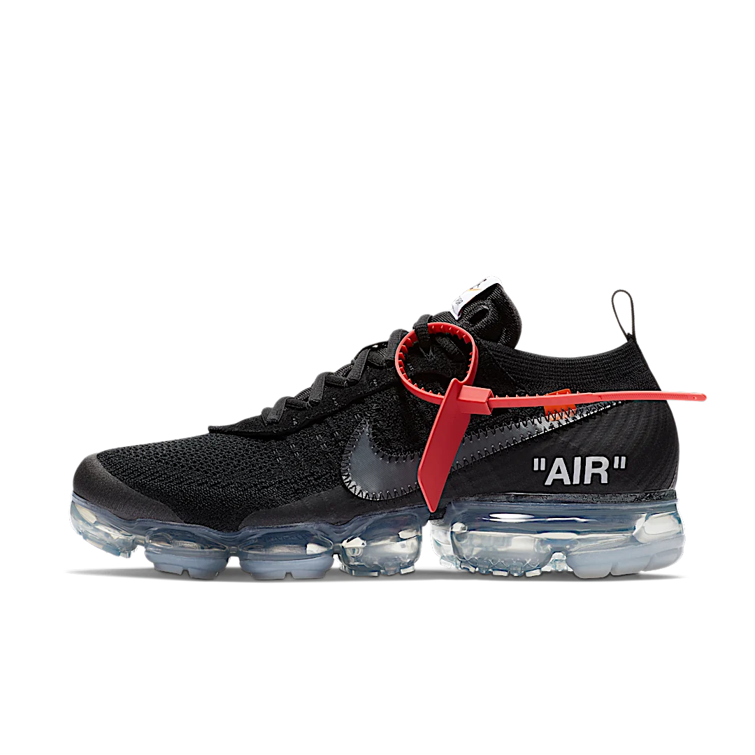 Nike Air VaporMax Off-White Black (2018), Black/Total Crimson-Clear (AA3831-002)