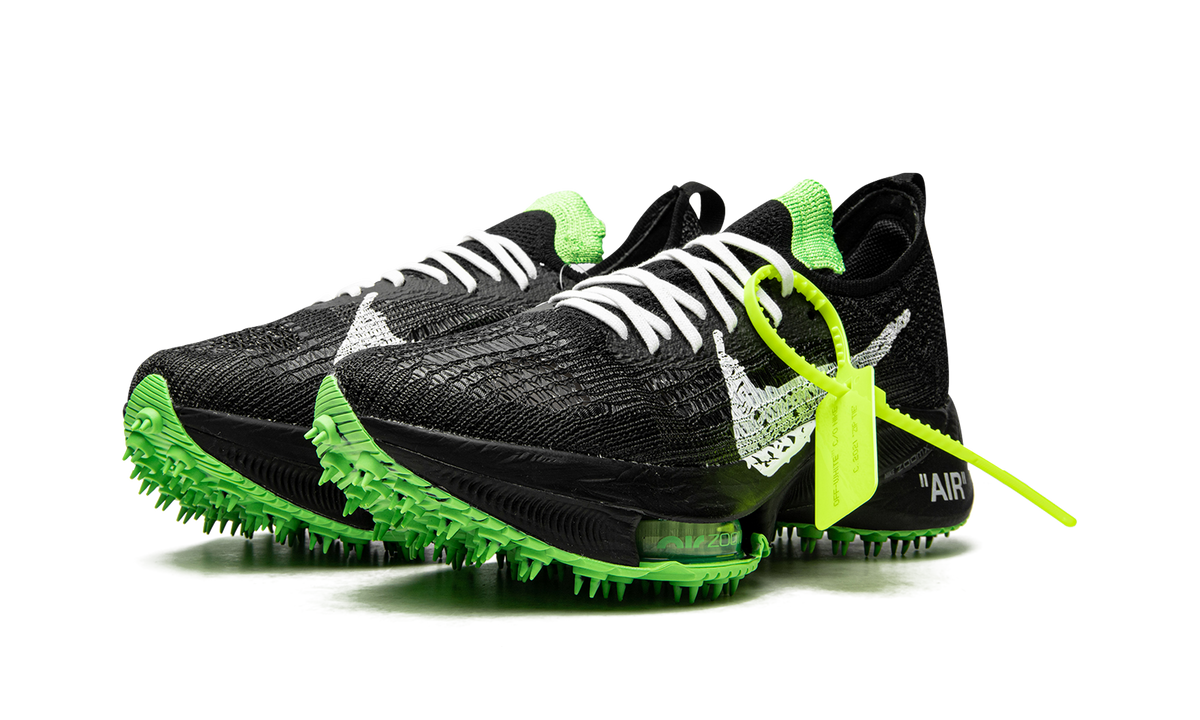 Nike Air Zoom Tempo Next% Flyknit Off-White Black Scream Green