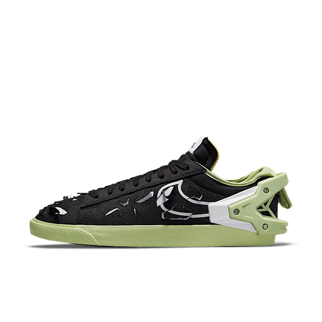 Nike Blazer Low Acronym Black Olive Aura, Black/White/Olive Aura (DO9373-001)