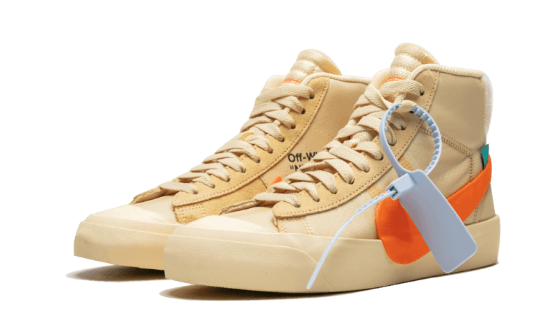 Nike Blazer Mid Off-White All Hallow's Eve, Canvas/Total Orange-Pale Vanilla-Black (AA3832-700)