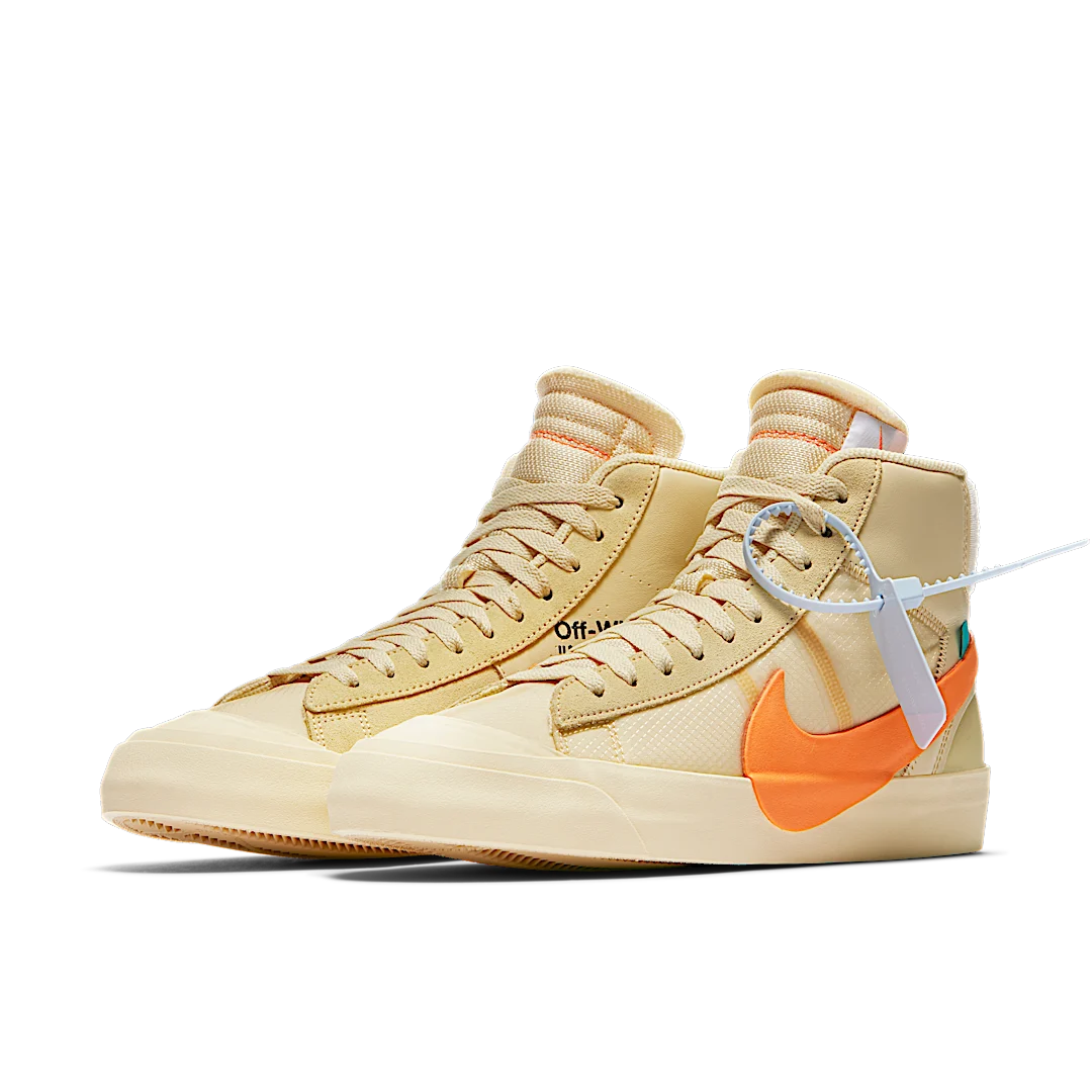 Nike Blazer Mid Off-White All Hallow's Eve, Canvas/Total Orange-Pale Vanilla-Black (AA3832-700)