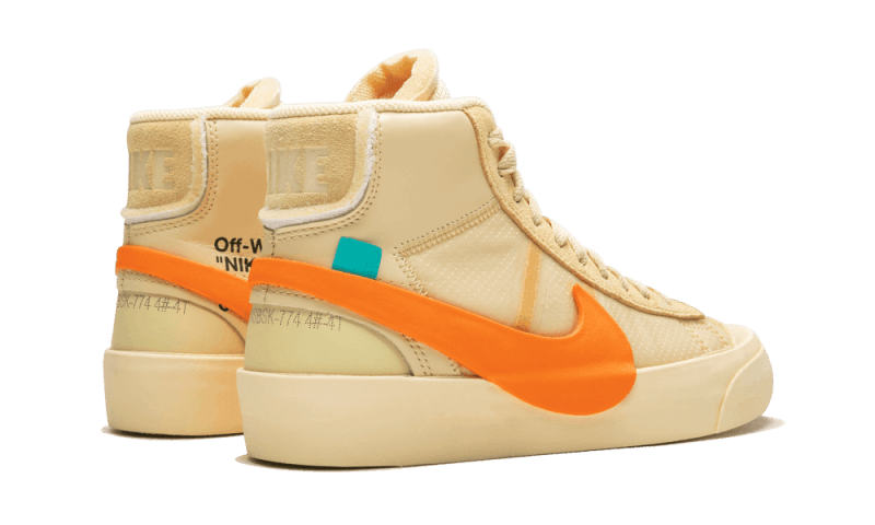 Nike Blazer Mid Off-White All Hallow's Eve, Canvas/Total Orange-Pale Vanilla-Black (AA3832-700)