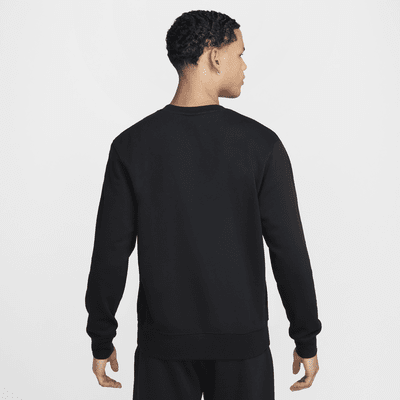 Nike Club Men's French Terry Crew Black/Black/White