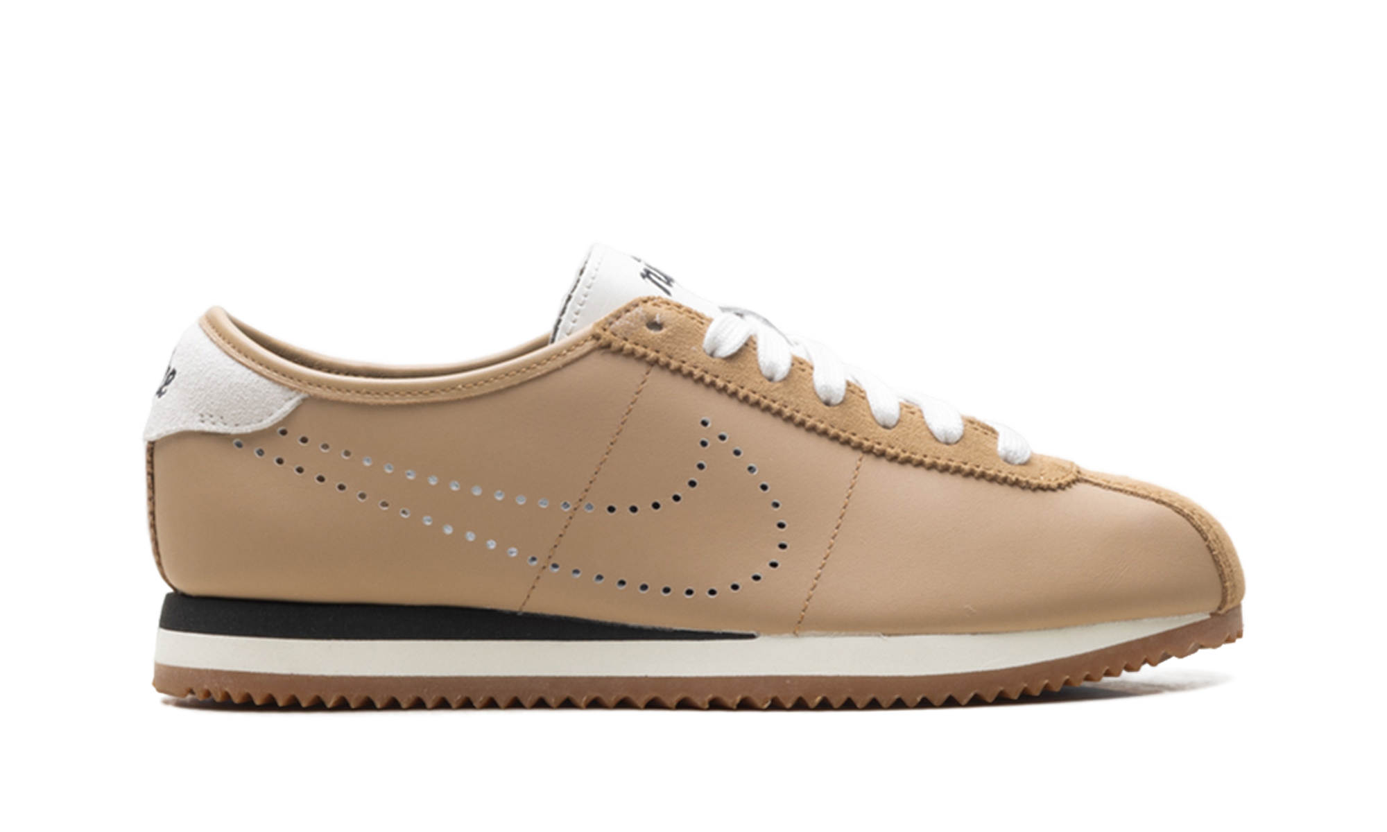 Nike Cortez Leather Pale Shale Sail Perforated Swoosh
