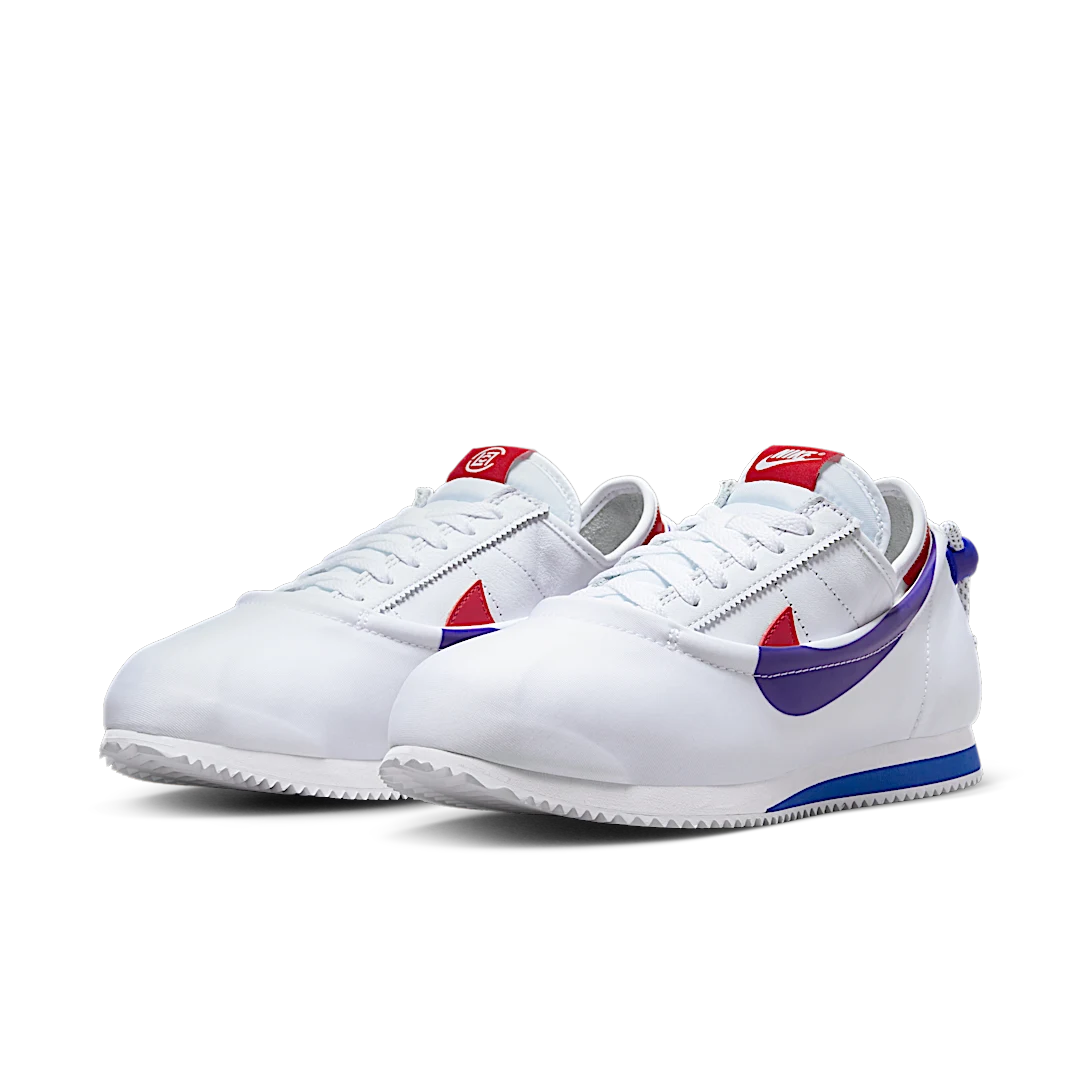 Nike Cortez SP CLOT CLOTEZ Forrest Gump, White/Game Royal/Red (DZ3239-100)