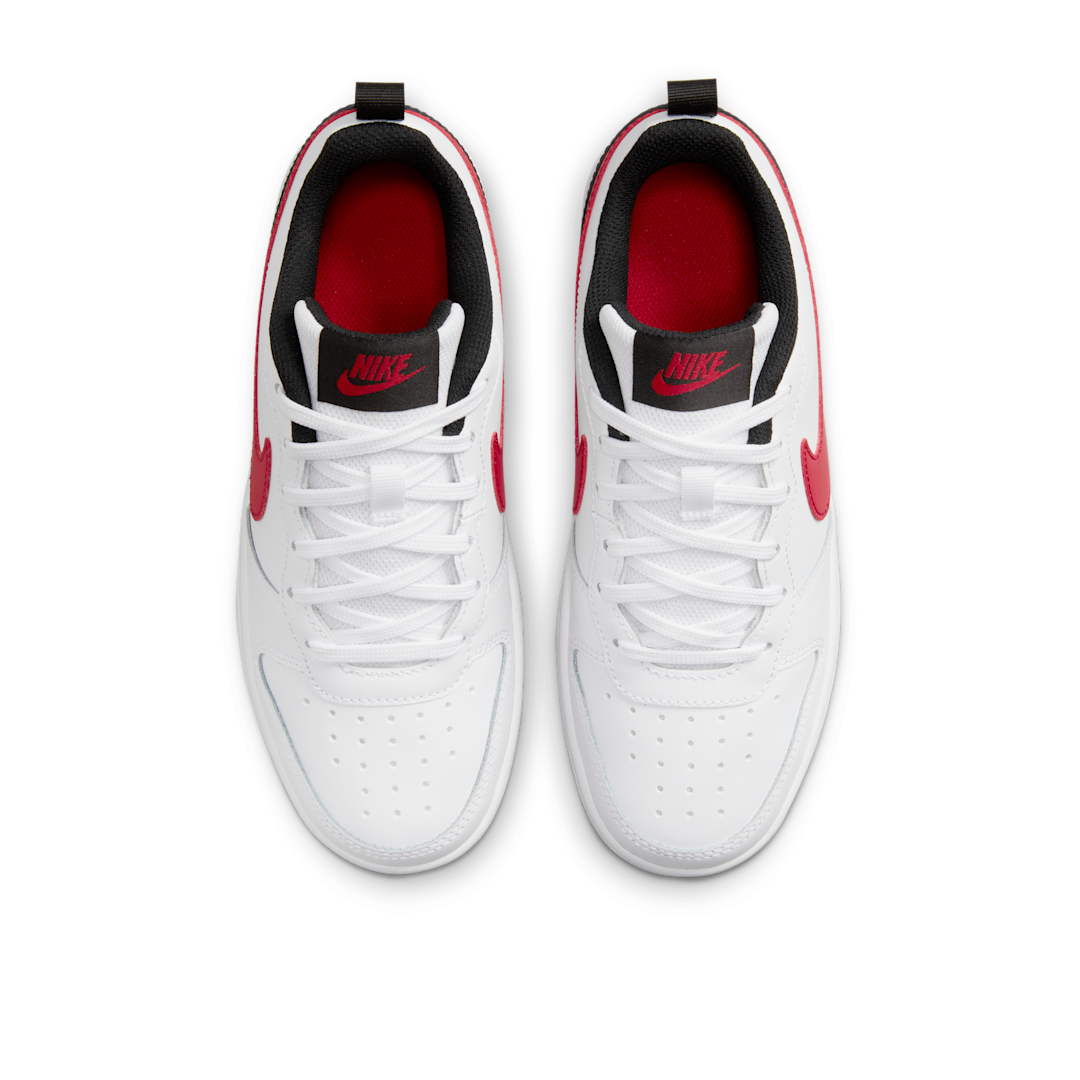 Nike Court Borough Low 2 White University Red - Sneak