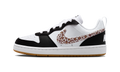 Nike Court Borough Low Black White Leopard Swoosh