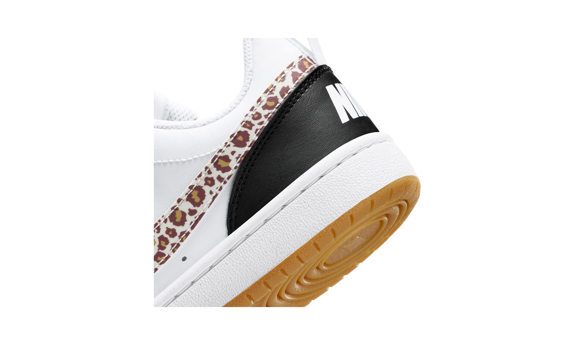 Nike Court Borough Low Black White Leopard Swoosh