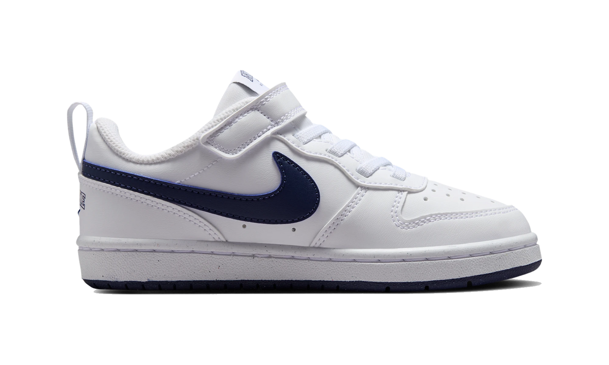 Nike Court Borough Low PS White Midnight Navy