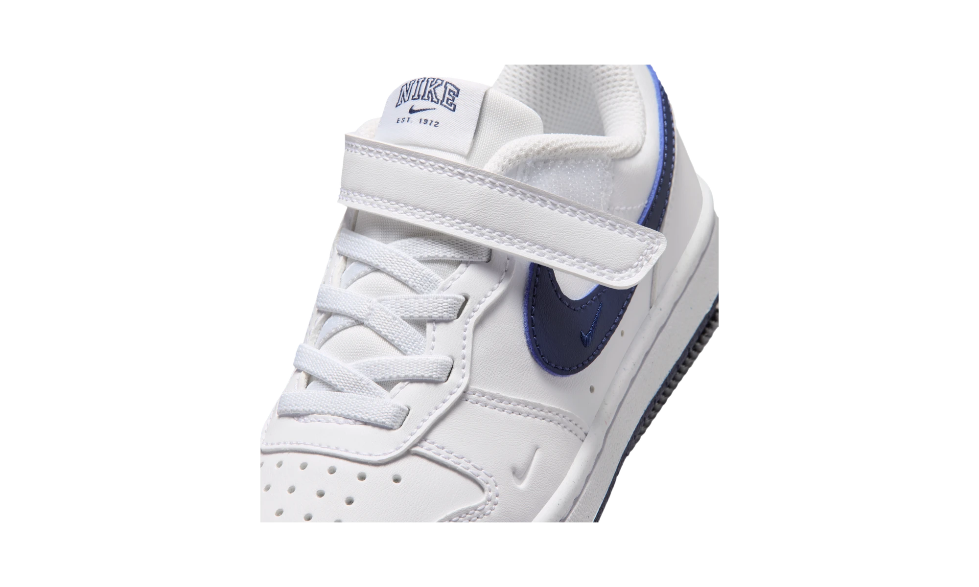 Nike Court Borough Low PS White Midnight Navy