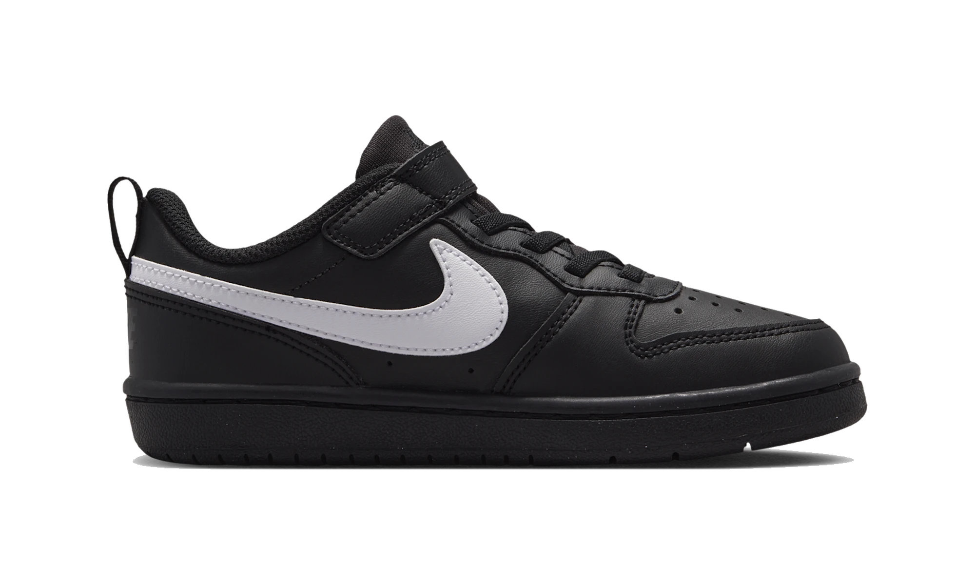 Nike Court Borough Low Recraft Black White Black (PS)