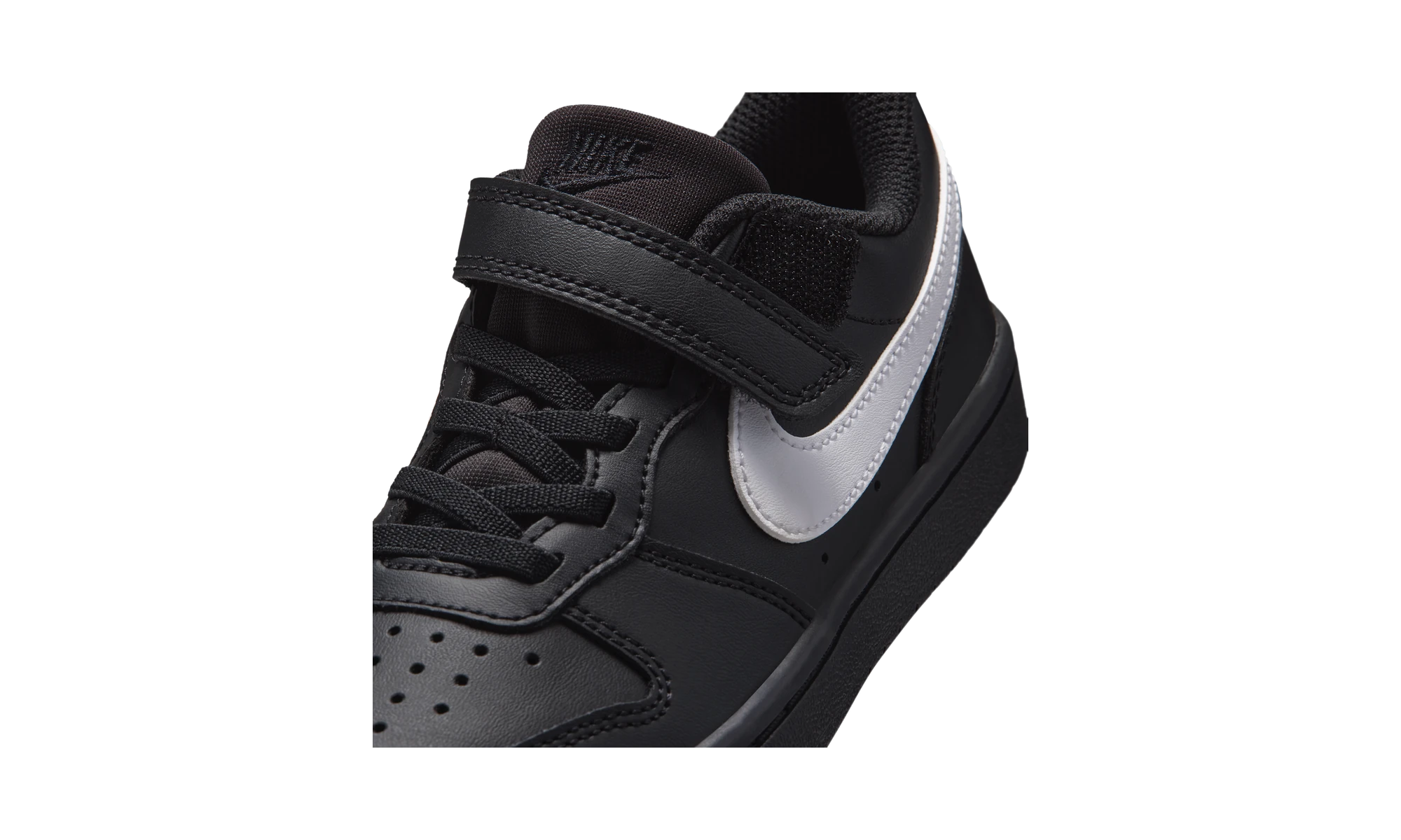 Nike Court Borough Low Recraft Black White Black (PS)