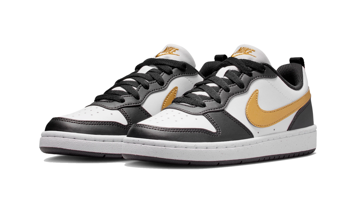 Nike Court Borough Low Recraft Black White Metallic Gold