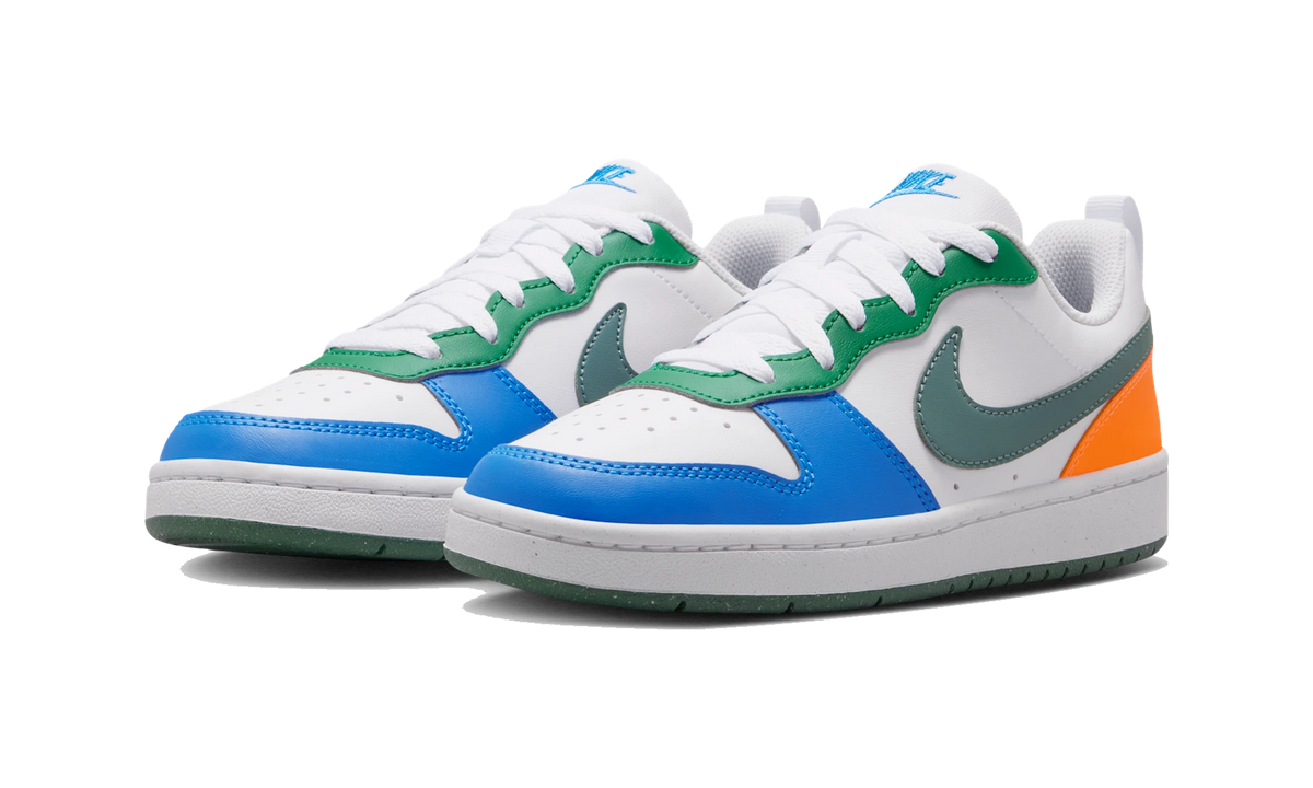 Nike Court Borough Low Recraft White Malachite Blue Crystal Mineral Slate