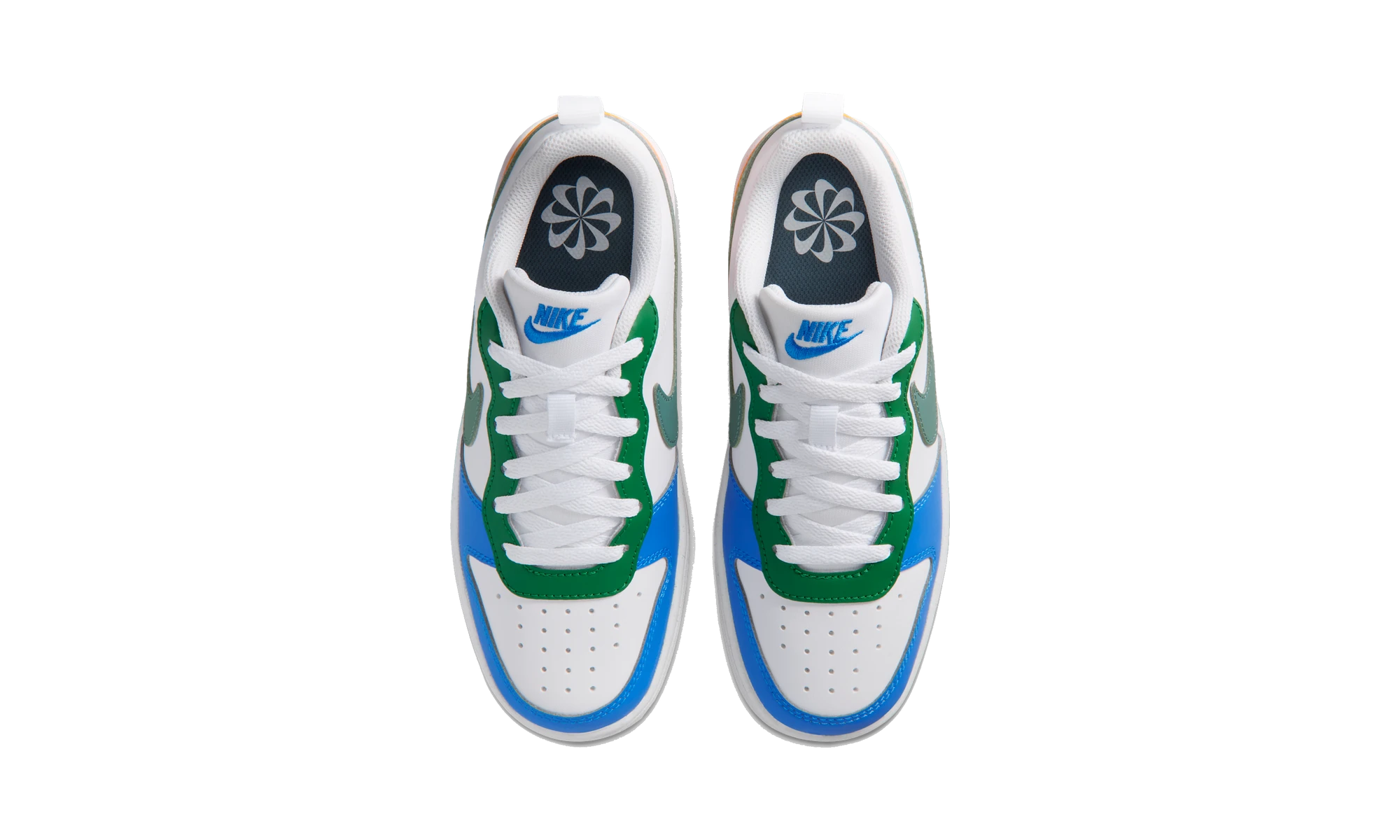 Nike Court Borough Low Recraft White Malachite Blue Crystal Mineral Slate