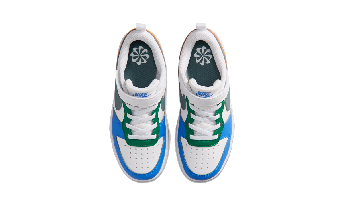 Nike Court Borough Low Recraft White Malachite Blue Crystal Mineral Slate (PS)