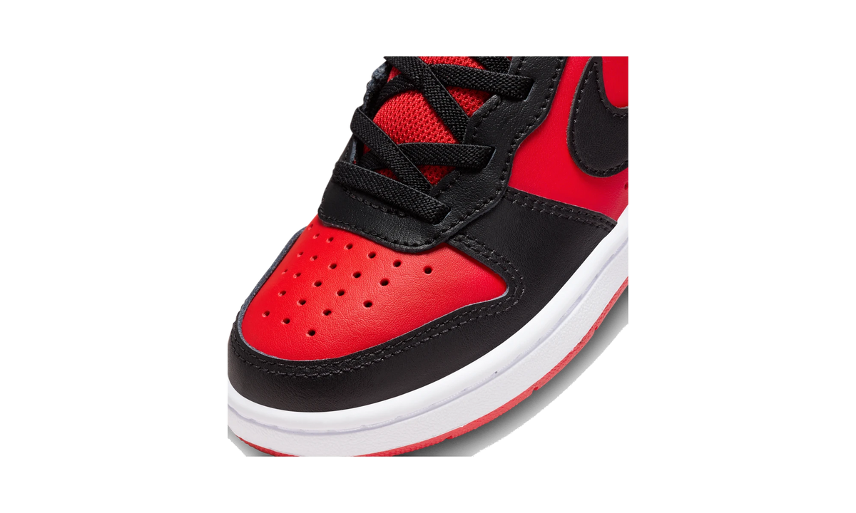 Nike Court Borough Mid 2 Black University Red (PS)