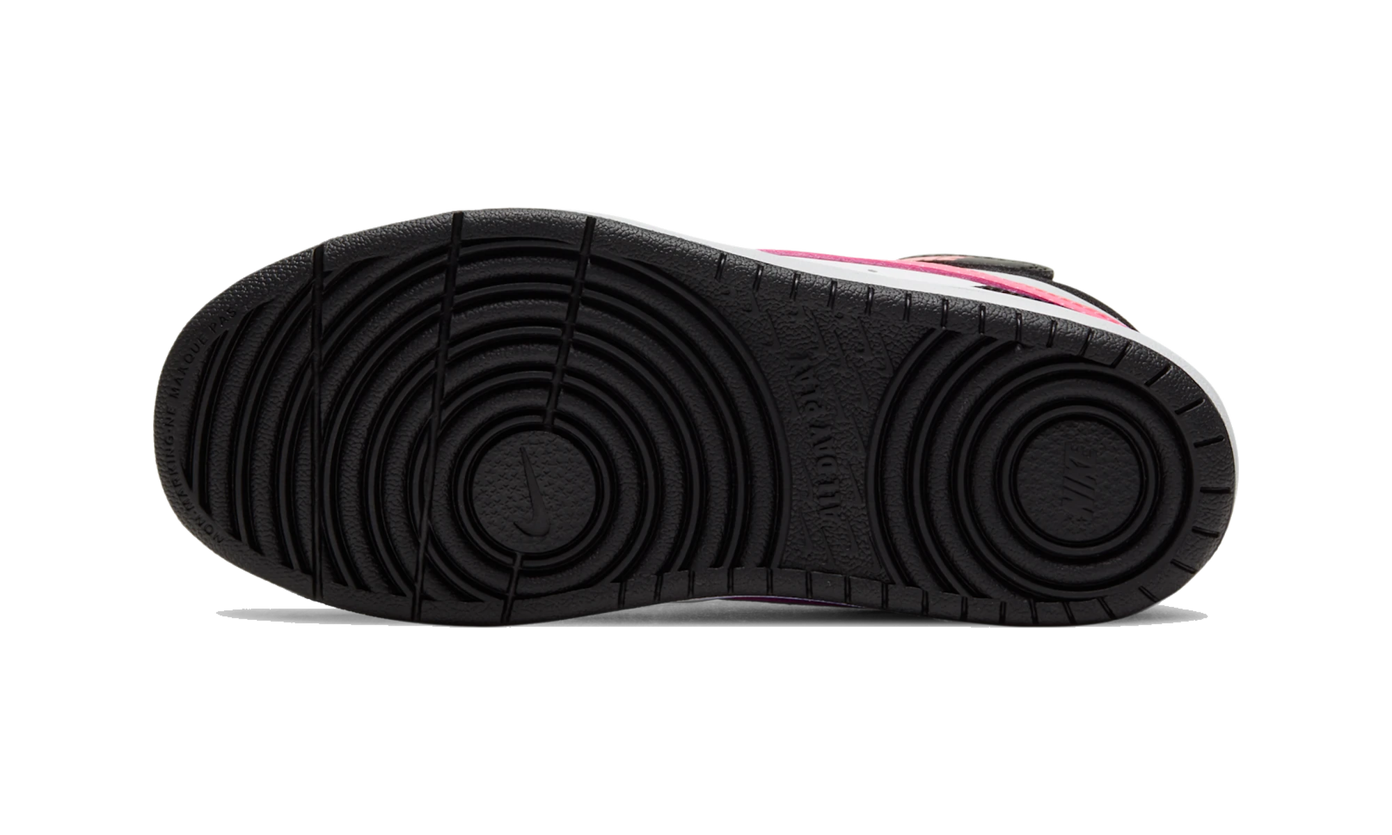 Nike Court Borough Mid 2 Black White Sunset Pulse (PS)