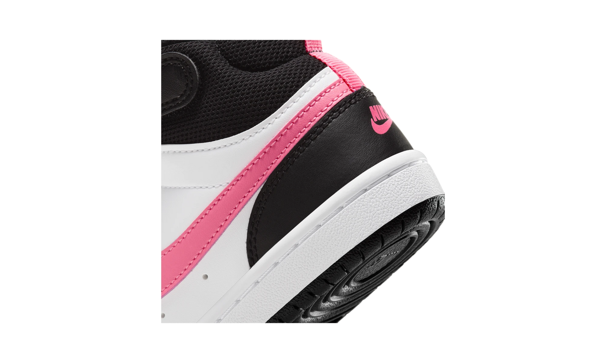 Nike Court Borough Mid 2 Black White Sunset Pulse (PS)