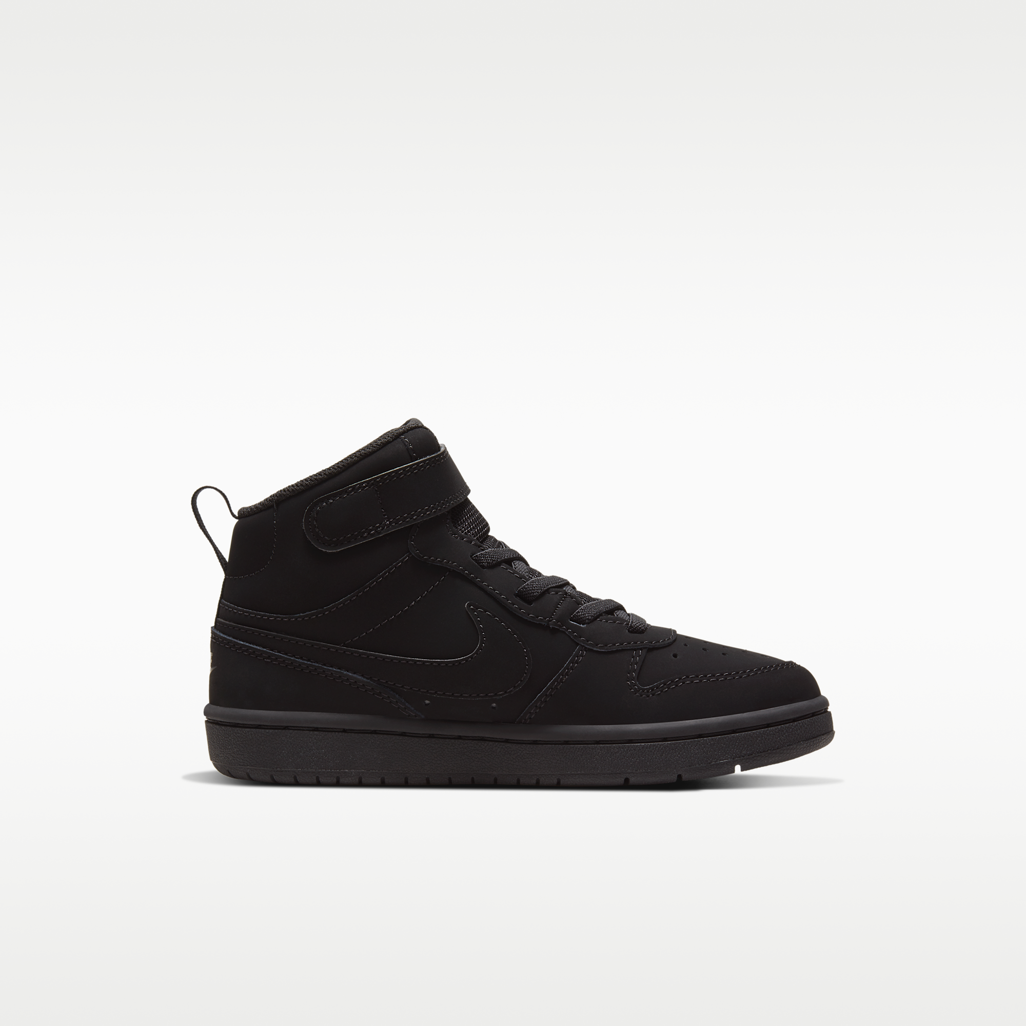 Nike Court Borough Mid 2 PS Triple Black