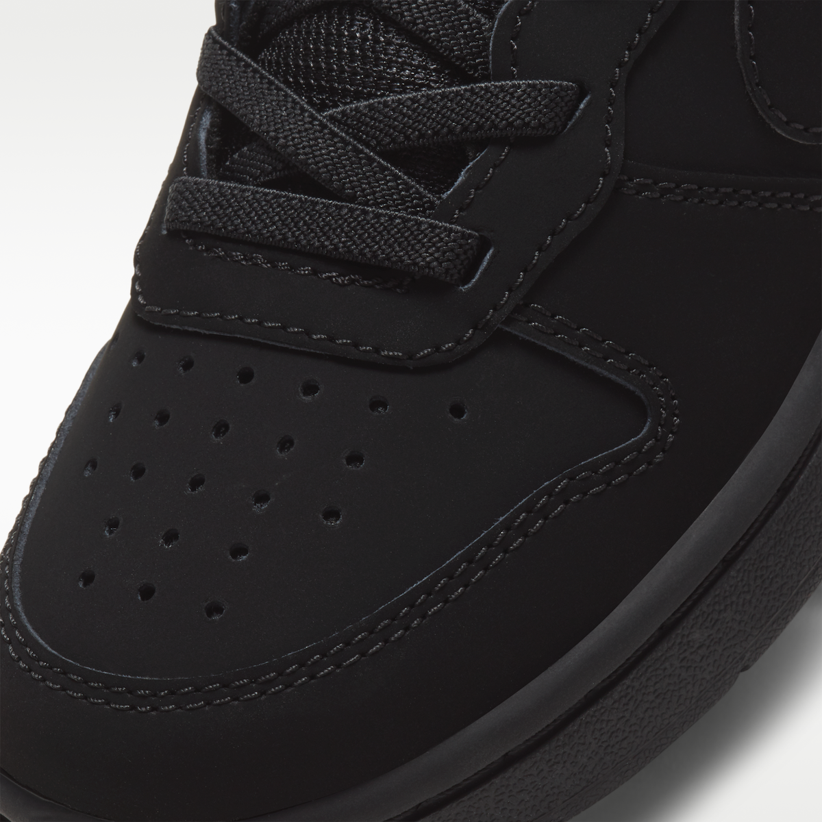 Nike Court Borough Mid 2 PS Triple Black