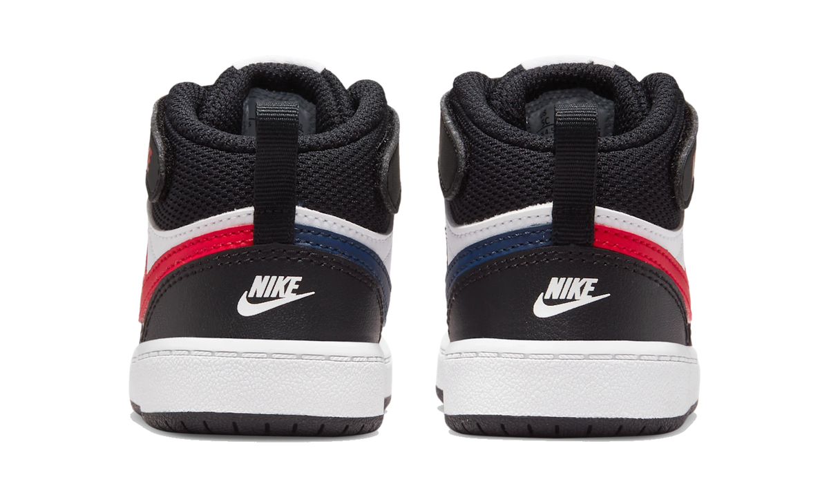 Nike Court Borough Mid 2 White Black University Red (TD)