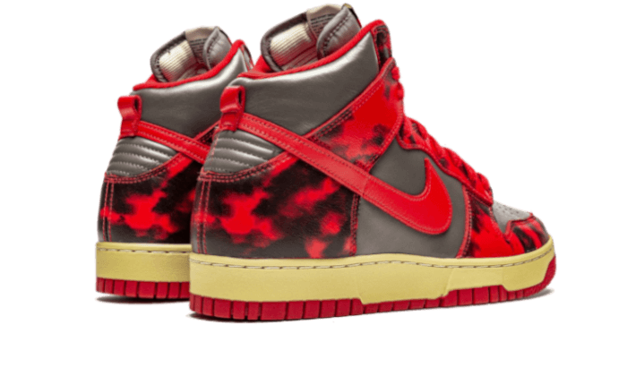 Nike Dunk High 1985 Red Acid Wash, Red/Brown-Butter (DD9404-600)