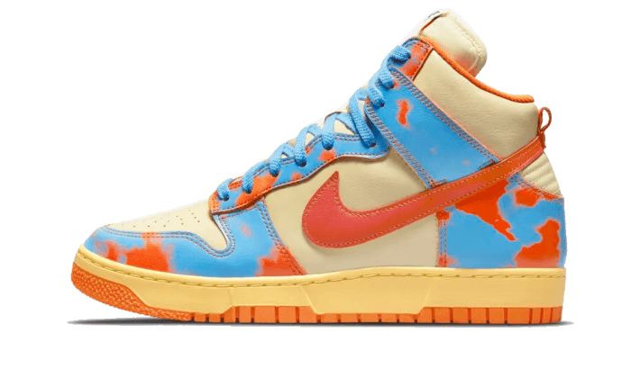 Nike Dunk High 1985 SP Orange Acid Wash, Safety Orange/Team Orange (DD9404-800)