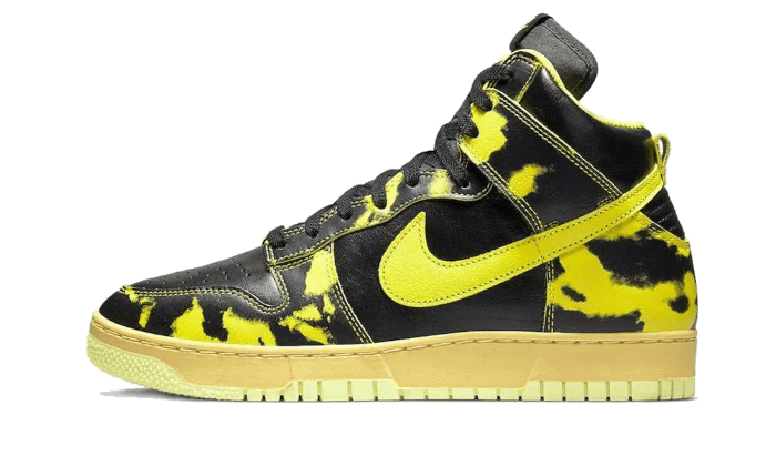 Nike Dunk High 1985 SP Yellow Acid Wash, Black/Yellow Strike-Saturn (DD9404-001)