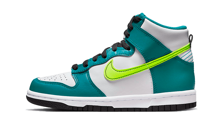 Nike Dunk High Bright Spruce Volt, White/Bright Spruce/Black/Volt (DB2179-109)