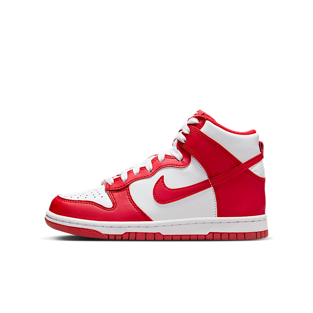 Nike Dunk High Championship White Red (Red Tongue Tag), White/University Red (DB2179-115)