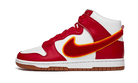 Nike Dunk High Chenille Swoosh White Gym Red, White/Gym Red-Yellow Ochre-Gum Med Brown (DR8805-101)