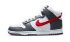 Nike Dunk High Embossed Basketball Grey Red, Grey/White-University Red (FD0668-001)