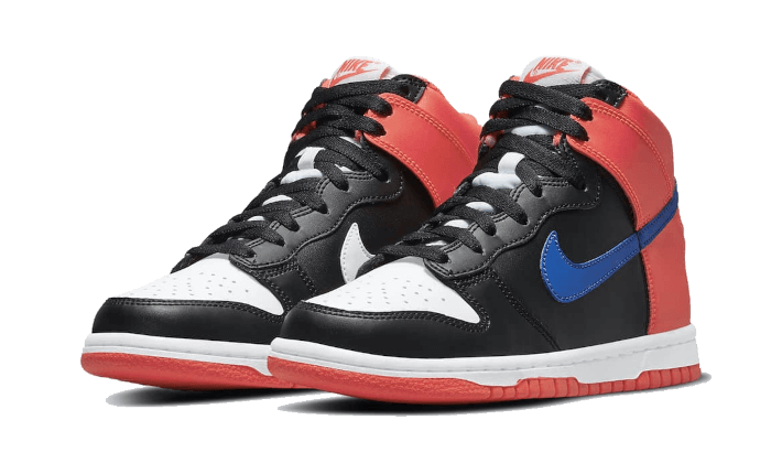 Nike Dunk High Knicks, Black/Game Royal-Bright Crimson-White (DB2179-001)