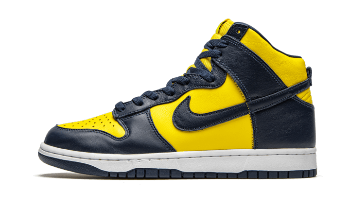 Nike Dunk High Michigan (2020), Varsity Maize/Midnight Navy-Midnight Navy (CZ8149-700)