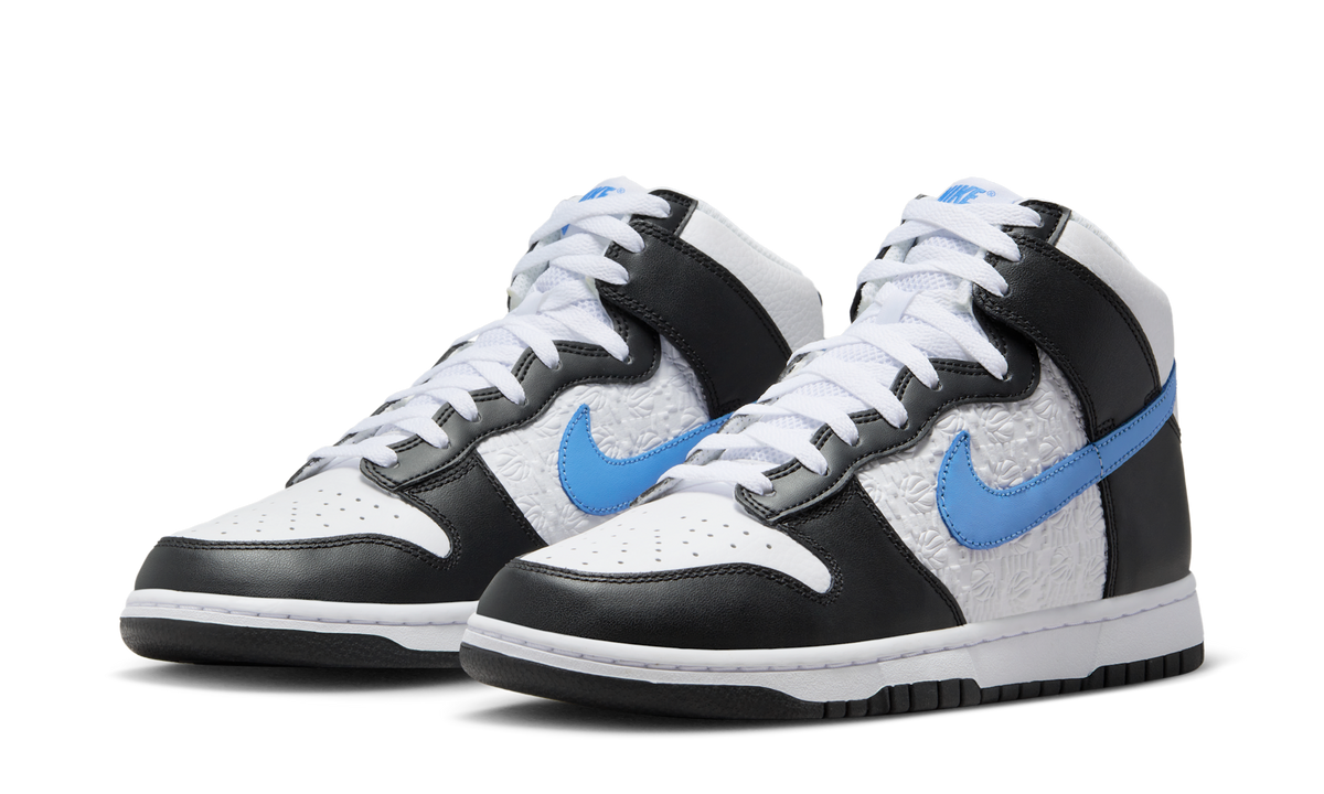 Nike Dunk High Retro FLC Black University Blue White