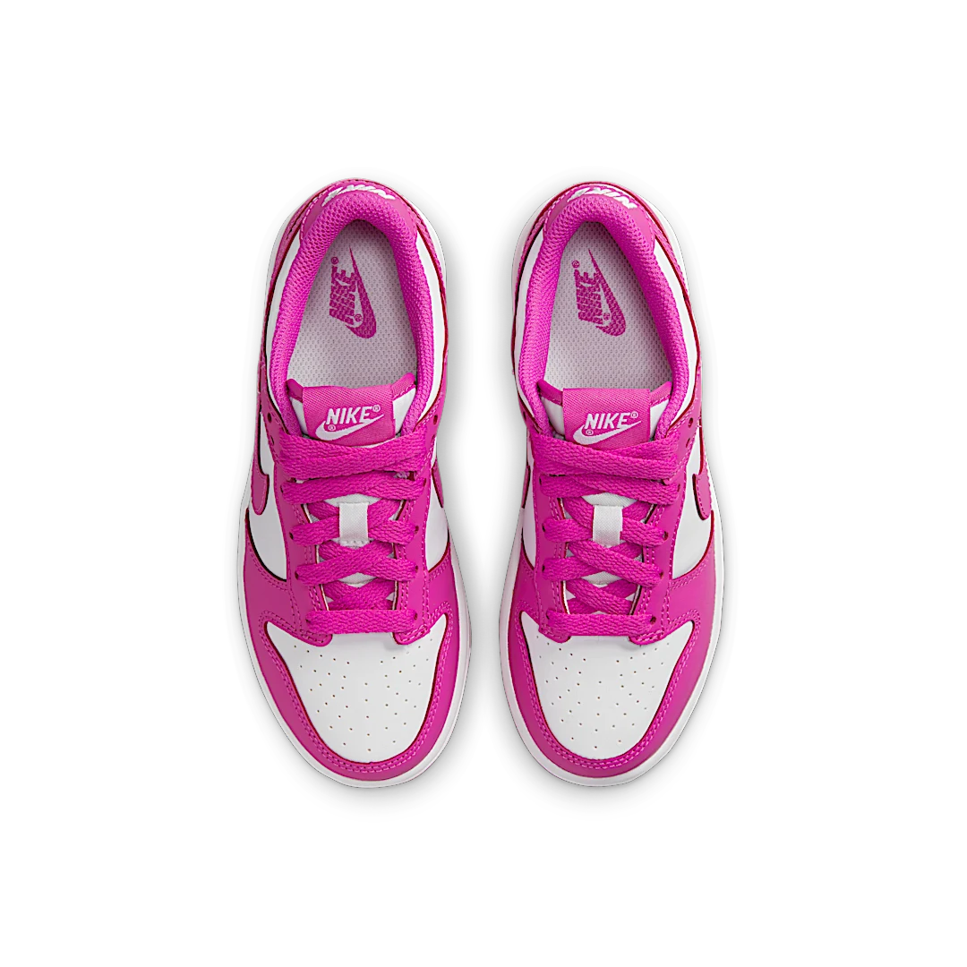 Nike Dunk Low Active Fuchsia (PS), White/Active Fuchsia (FJ0705-100)