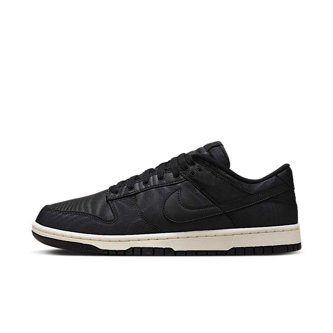 Nike Dunk Low Black Canvas, Black/Sail/Black (DV7211-001)