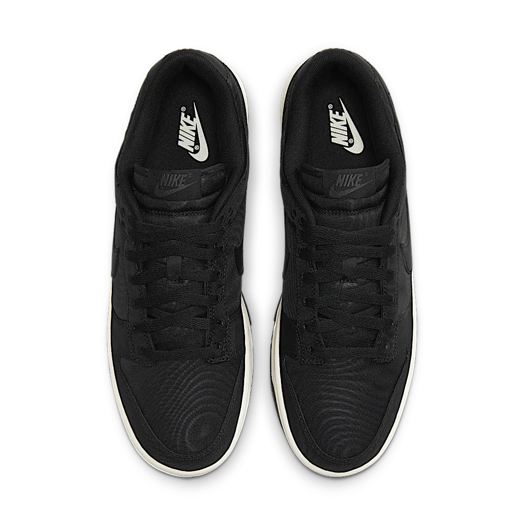 Nike Dunk Low Black Canvas, Black/Sail/Black (DV7211-001)