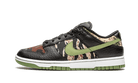 Nike Dunk Low Crazy Camo, Black/Multi-Olive (DH0957-001)