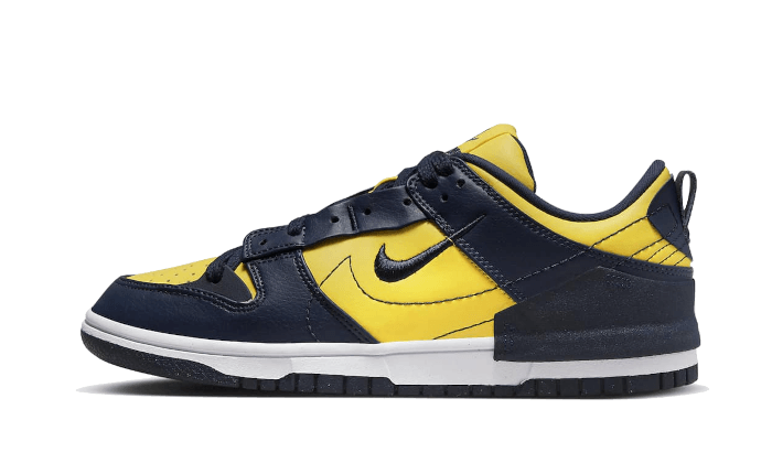 Nike Dunk Low Disrupt 2 Michigan, Midnight Navy/Obsidian-Tour Yellow-White (DV4024-400)