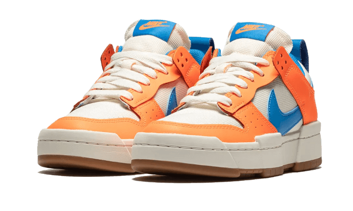 Nike Dunk Low Disrupt Supa, Sail/Light Blue/Total Orange (CK6654-104)