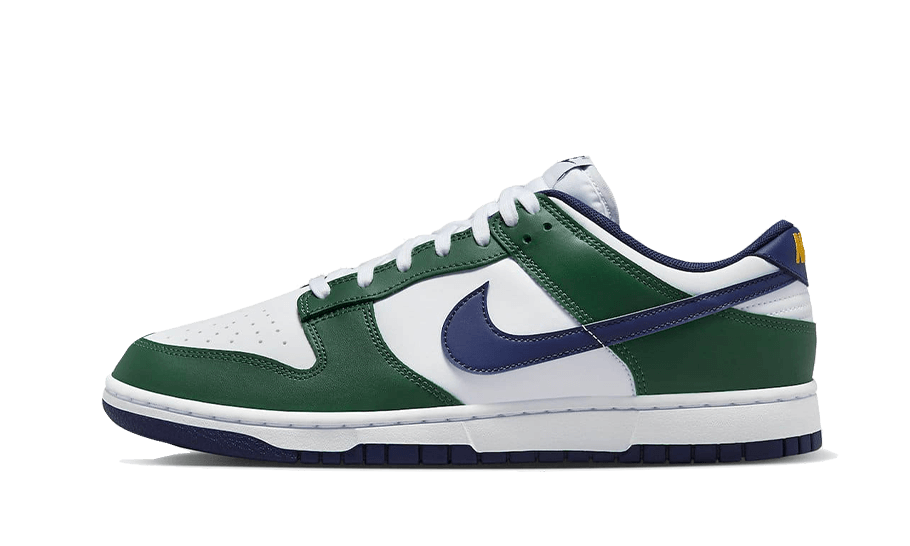 Nike Dunk Low Fir Midnight Navy, Fir/White/University Gold/Midnight Navy (FV6911-300)