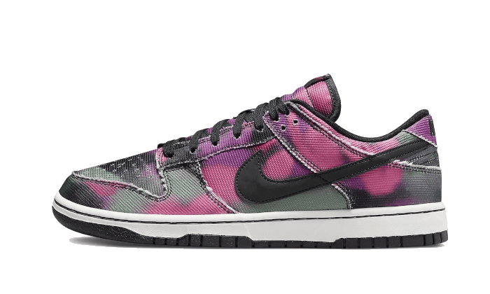 Nike Dunk Low Graffiti Pink, Black/Black-Summit White-Red Orbit (DM0108-002)